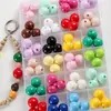 Contas Redondas Lacadas em Acrílico Coloridas como Macaron, Contas Soltas, Corrente de Celular DIY Feita à Mão, Pulseira, Materiais e Acessórios para Joias