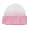 Chapéus de Inverno para Mulheres Transfronteiriços Amazon Aliexpress Coloridos Costurados Tie-Dye Chapéus de Lã Casuais Versáteis Chapéus de Tricô para Mulheres