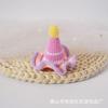 Chapéu de Aniversário Doce de Princesa Headwear Totalmente Feito à Mão Crochê Chapéu Alto de Lã Presilha de Cabelo Grampo de Cabelo de Crochê Presilha BB Fábrica Direta