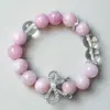 Ágata Morado Claro Jade Morado de Alta Calidad Lazo DIY Diseño Original Pulsera para Mujer Piedra Cruda Cristal Blanco Transmisión en Vivo Al por Mayor
