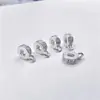 14K Conserva Cor Zircônia 6mm Espaçadores de Três Vias Fivela Universal DIY Pulseira de Pérola Artesanal Colar Acessórios de Joias