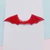 Cuero repujado ultrasónico alas de demonio murciélago accesorios para el cabello hechos a mano DIY accesorios de alas de vampiro para Halloween