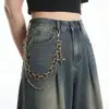 Corrente de Calça Transfronteiriça Europeia e Americana Personalidade Versátil Calças Hip Hop Corrente de Cintura Punk Toque de Alto Padrão Ornamento de Decoração para Cintura de Calça