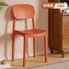Silla de Comedor de Plástico Engrosado para Uso en Casa, Silla de Mesa de Comedor Moderna Minimalista, Taburete Comercial de Restaurante de Moda con Respaldo