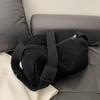 Bolso de pana para mujer, bandolera informal de moda de primavera, sencillo, tipo almohada, 2024