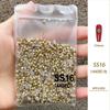 Accesorios para uñas Diamante checo con punta inferior de diamante cristal plano mini uña Diamante transparente súper brillante pila Diamante