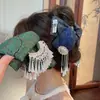 Presilha de cabelo com laço estampado em acrílico, luxo leve e alta moda, pinça de garra estilo étnico, design único, acessório de cabelo de nicho para mulheres