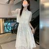 [Práctica original] Nuevo vestido de cheongsam con hebilla y temperamento chino mejorado, vestido con falda tipo honda