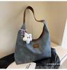 Moda retro grande bolsa para mulheres 2023 nova bolsa tote grande capacidade bolsa de ombro simples popular texturizada bolsa de viajante