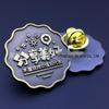 Compartilhe lindo distintivo tridimensional distintivo personalizado de bronze envelhecido distintivo de metal personalizado distintivo de catering distintivo por atacado