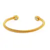 Pulseira de Ímã Aberta Mais Vendida Dragon and Amazon Pulseira Aberta Ajustável Europeia e Americana Pulseira de Fio Rosa Dourado