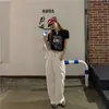 Camiseta Blanca de Manga Corta con Cuello en V para Mujer, Nuevo Estilo Coreano de Verano 2026, Top Corto Ajustado, Crop Top Trendy Estudiante Ins