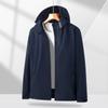 Chamarra de una sola capa 6266 para mujer con capucha, Chaqueta versátil casual para montañismo para hombre, Estilo a juego para parejas, Resistente a las manchas, Cortavientos, Manga larga