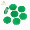 Rosto de Anel Redondo de Ágata Verde DIY Dupla Face, Venda Direta da Fábrica de Origem, Pedra Solta Natural de Trevo de Quatro Folhas Transfronteiriça