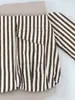 Comércio Exterior Transfronteiriço Moda Feminina Outono e Inverno 2025 Estilo Europeu e Americano Fashionável Elegante Simples Versátil Estilo para o Trabalho Camisa Listrada