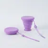 Copo Dobrável de Silicone Portátil para Exterior Copo de Água para Exterior Lavável e Escovável Copo Portátil para Viagem Levar Consigo Venda Quente Transfronteiriça Retrátil