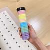 Cuerda para el pelo estilo coreano que no daña 20 latas de alta elasticidad para la cabeza banda de goma sin costuras goma para el pelo femenina cuerda para el pelo que no aprieta anillo para el pelo