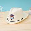 Sombrero de Sol de Astronauta de Dibujos Animados para Niños, Bonito Sombrero de Playa para Niños, Lindo Sombrero de Paja de Vaquero para Fotos y Atracciones Turísticas