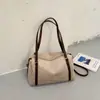 Bolso tipo almohada simple de felpa y gamuza europeo y americano, bolso de hombro individual de gran capacidad casual Ins, bolso de mano de diseño retro simple