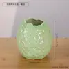 Jarrón Cerámico de Rayas Verticales Sencillo Estilo ins Adorno para Arreglo Floral de Sala de Estar Escritorio Nórdico de Lujo Ligero Jarrón Decorativo para Flores Secas