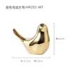 Arte Moderna Nórdica Estilo Minimalista Modelo de Quarto Estudo Pássaro Dourado de Cerâmica Decoração Suave Ornamento Criativo