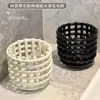 Cubo de almacenamiento para toallas de limpieza facial Caja de almacenamiento Artículos de tocador Cepillo de dientes Pasta de dientes Estante para brochas de maquillaje Cubo de almacenamiento para escritorio de baño
