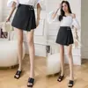 2026 Verão Novo Estilo Coreano Saia-Calça Evasê Versátil Botão de Metal Shorts de Perna Larga Roupa Externa Saia-Calça para Mulheres