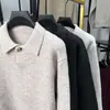 Suéter de punto casual estilo americano para hombre, otoño e invierno, moderno, corte holgado, inspirado en diseñador, popular en línea, elegante y versátil