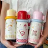Termo estudiantil tres en uno, vaso de agua de dibujos animados de alta apariencia, taza portátil de acero inoxidable 316 para niñas, al por mayor