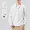 Ropa de Hombre Shanggu Otoño e Invierno 2026 Estilo Americano Holgada Sudadera de Manga Larga con Cuello Redondo para Hombre Camiseta de Algodón Pima Transfronteriza