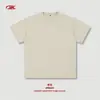 Camiseta Masculina Básica Estilo Americano Bk Cooling Cor Sólida 235g Algodão Puro Manga Curta, Casual Solta Tendência Marca Masculina Manga Curta.