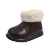 2026 Nuevos Zapatos de Algodón para Niños Botas de Nieve para Niñas Botines de Otoño con Felpa Adicional Botas Engrosadas Botas Cálidas de Algodón para Bebé