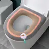 Almofada para Assento de Vaso Sanitário para Uso Doméstico, Capa de Assento de Vaso Sanitário de Pelúcia, Espessada para o Inverno, Universal para Todas as Estações, Almofada de Anel para Assento de Vaso Sanitário de Lã