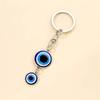 Llavero con forma de ancla de ojo turco retro, accesorio para llave de ojo azul, colgante para coche, llavero con forma de ojo del diablo