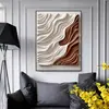 Arte de parede abstrata preta para sala de estar, uma pintura decorativa sofisticada para a parede de fundo do sofá, minimalista e luxuosa, adequada para o hall de entrada ou corredor.