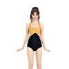 Traje de baño nuevo de una pieza para mujer 2024 estilo sling color block adelgazante sexy popular para vacaciones