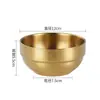 Tigela de Arroz de Aço Inoxidável 304, Estilo Coreano Camada Dupla Anti-Escaldante Tigela Infantil, Tigela de Cozinha para Restaurante Comercial Churrascaria, Tigela para Macarrão Instantâneo
