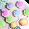 Cuentas Florales de Colores Caramelo Contrastantes por Ambos Lados con Agujeros Rectos, Cuentas Sueltas para Cadenas de Teléfono, Llaveros, Cadenas de Bolsos y Accesorios de Joyería DIY