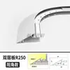 Canaleta de luz inclinada con forma de arco tan fina como el ala de una cigarra techo suspendido canaleta de luz reflectante techo con patrón sinuoso perfil de aluminio de techo luz lineal para lavado de paredes