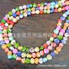 Tornillo de herradura de mar profundo un material siete colores cuero irregular piedra pequeña agujero recto Diy ropa cortina decoración accesorios