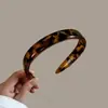 Tiara Leopardada Estilo Coreano para Mulheres com Dentes, Antiderrapante, Novo Design, Acessório de Cabelo, Dentes de Pente, Acabamento Fosco, Para Lavar o Rosto, Presilha de Cabelo Tendência