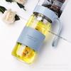Vaso de Agua de Vidrio Deyin para Verano, Taza de Té Sencilla y Portátil para Oficina para Hombres y Mujeres de Aspecto Elegante con Separador de Té para Evitar Quemaduras