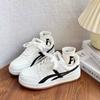 Zapatos de Entrenamiento de Suela Gruesa Estilo Alemán para Mujer, Nuevos de Primavera 2025, Zapatos de Moda Ins, Estilo Hong Kong, Nicho, Versátiles, Casuales, Zapatos Blancos para Pareja