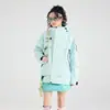 Conjunto de chaqueta tres en uno de estilo montaña para mujer para exteriores, ropa a prueba de viento e impermeable para hombre para trekking en el oeste de Sichuan y Tíbet, chaqueta de montañismo con forro polar