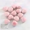Contas Soltas de Cerâmica Jingdezhen Cor-de-Rosa Materiais para Colares de Contas DIY para Alunos e Meninas Fazerem Seus Próprios Acessórios de Joias com Contas de Porcelana
