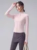 Chamarra de Yoga con Cremallera y Cuello Alto para Mujer, Corte Delgado, Resistente al Viento, Secado Rápido, Ropa Exterior para Correr y Entrenamiento