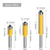 Cortador de corte amarelo de 8 alças, cortador de corte de carboneto de 3 peças, fresa para trabalhar madeira, máquina-ferramenta para trabalhar madeira, direto da fábrica