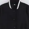 Comercio Exterior Al por Mayor Primavera 2026 Nuevo Estilo Moda Europea y Americana Sencilla Versátil Chaqueta de Retazos Bicolor