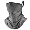 Protetor solar de verão transfronteiriço, chapéu de seda gelada, esportes ao ar livre, respirável, máscara de orelha pendurada, conjunto de cachecol, toalha facial, máscara de equitação para homens