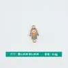 Al por mayor Estilo Coreano Doble Colgante Patrón Ojo del Diablo Aleación con Goteo de Aceite Collar Pulsera Joyería Accesorios DIY Colgante Pequeño